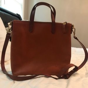 Madewell zip top transport tote